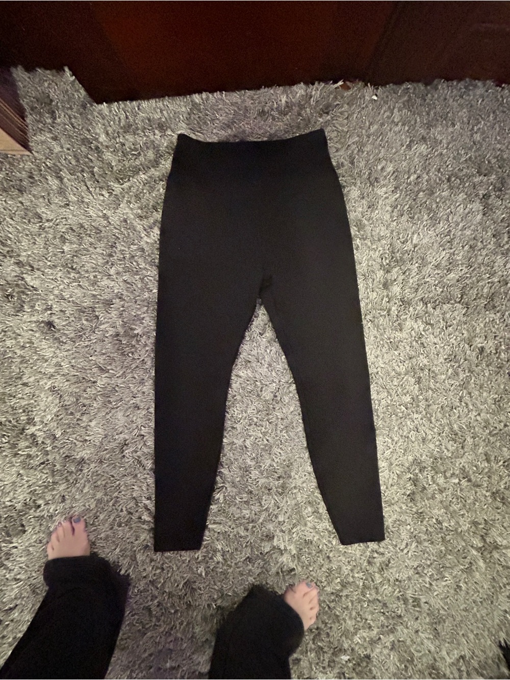 Simply Vera Black High-Waist Fleece Lined Leggings